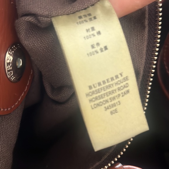 Authentic Burberry orange suede and nova bag - Picture 6 of 7